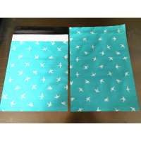 Bule color Full printings accept custom design plastic mailer bag